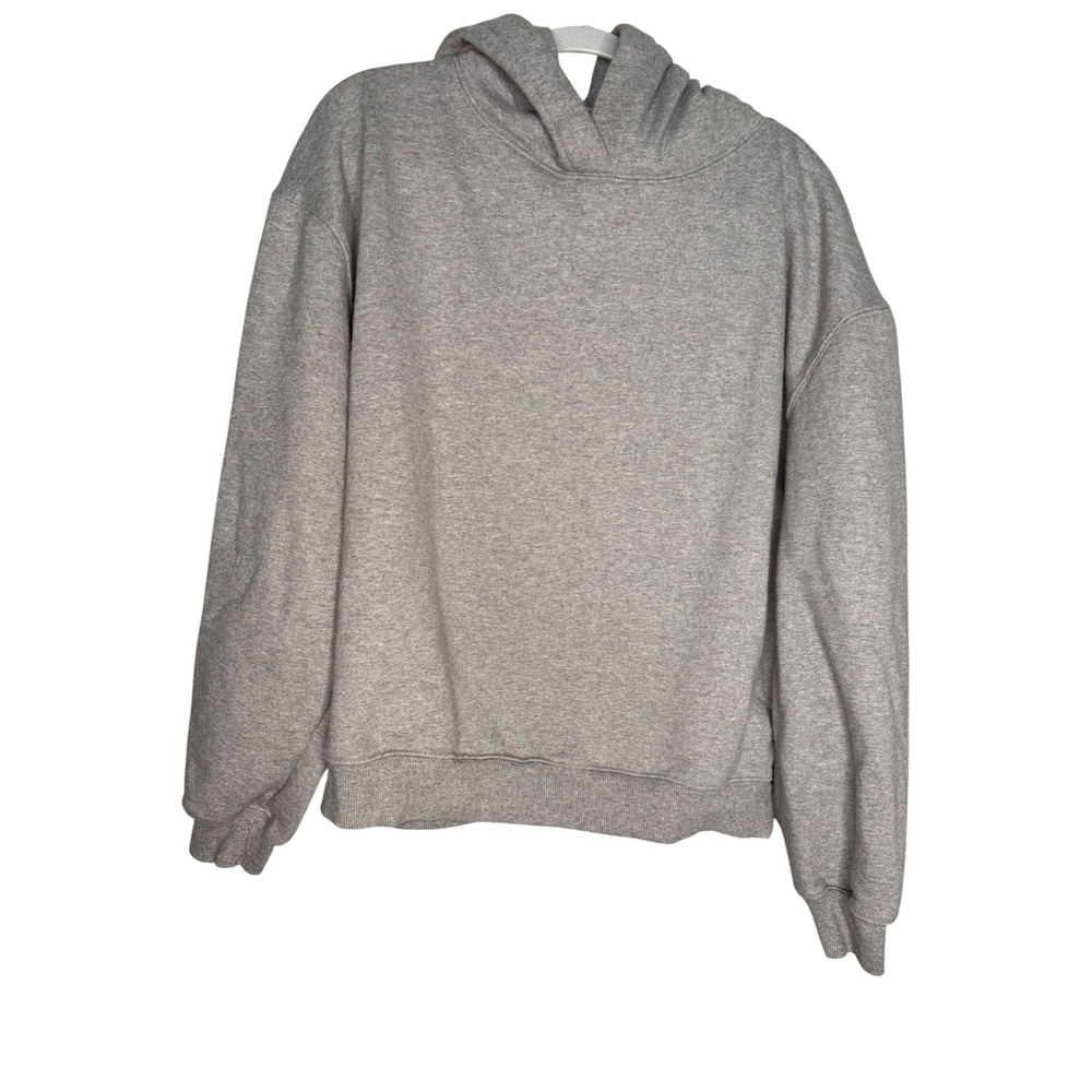 The Blank Lab Heather Grey Pullover Hoodie Sweatshirt AAB109_HTG Mens Large